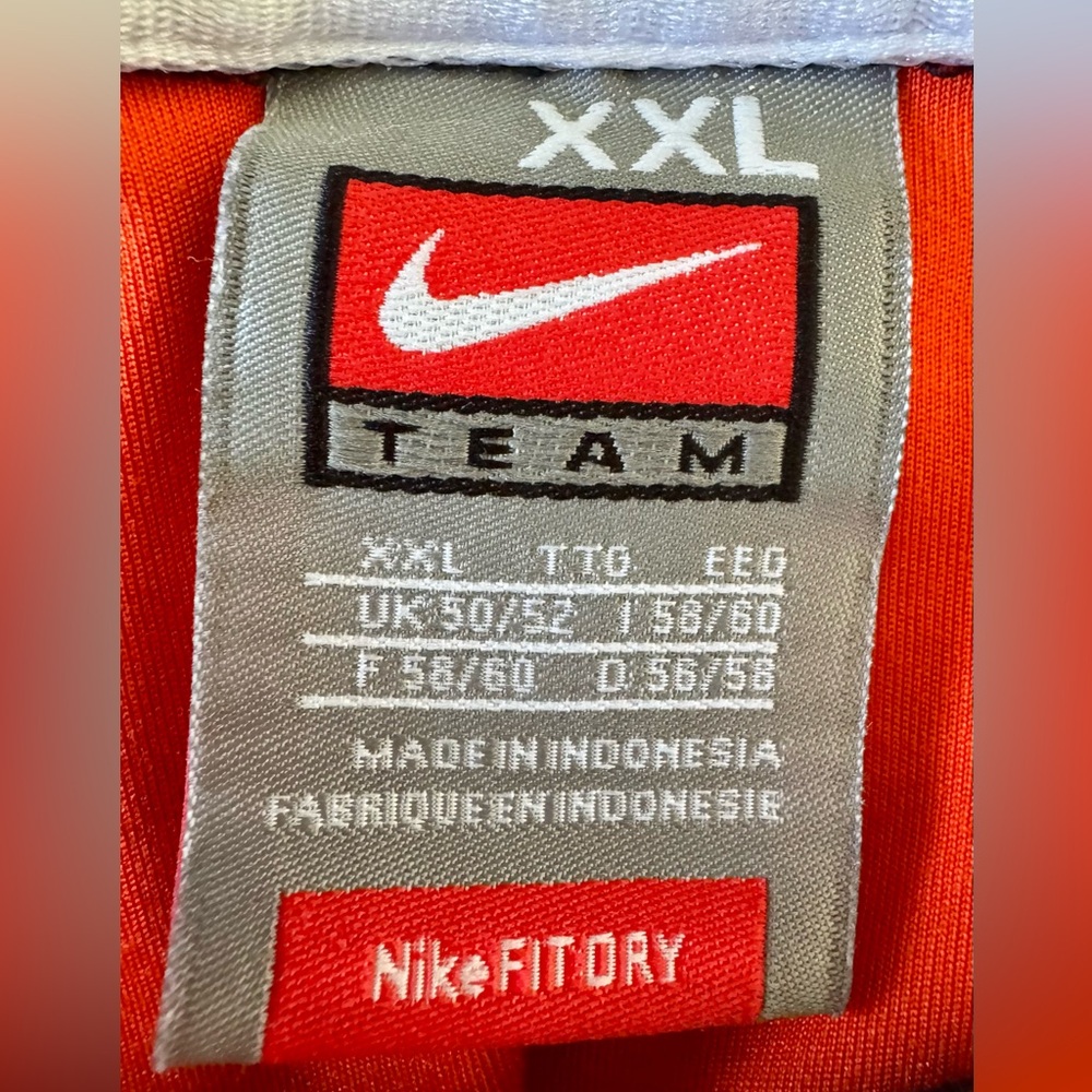 Nike Men's Orange and Gray Long Sleeve Shirt - Picture 3 of 4